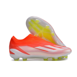 X Crazyfast FG rojo, blanco y amarillo para cancha de pasto natural