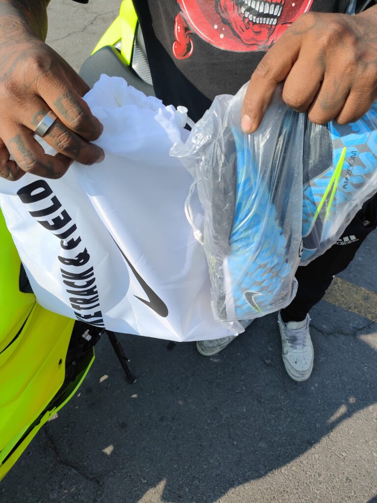 Mercurial Superfly 9 Light Blue Black Green TF TFNM2066