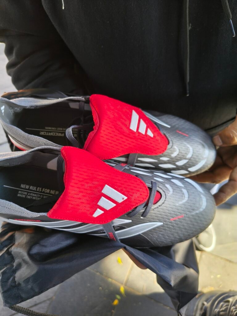 Predator 26 FG Finishers Steel Iron Metallic Footwear White Lucid Red FGAP1449