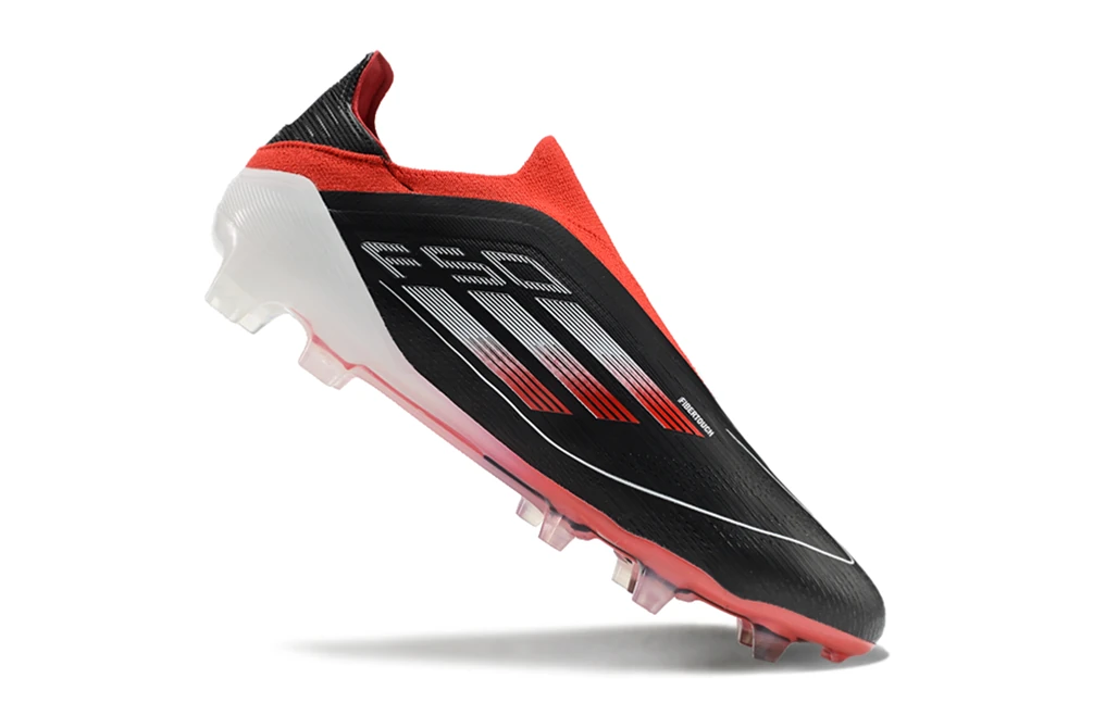 F50 FG Laceless Core Black Lucid Red Silver Metallic #26.5mx STAF0028 - Imagen 2