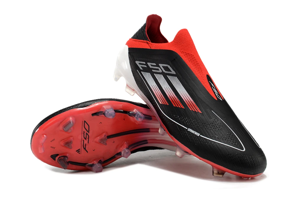 F50 FG Laceless Core Black Lucid Red Silver Metallic #26.5mx STAF0028 - Imagen 4