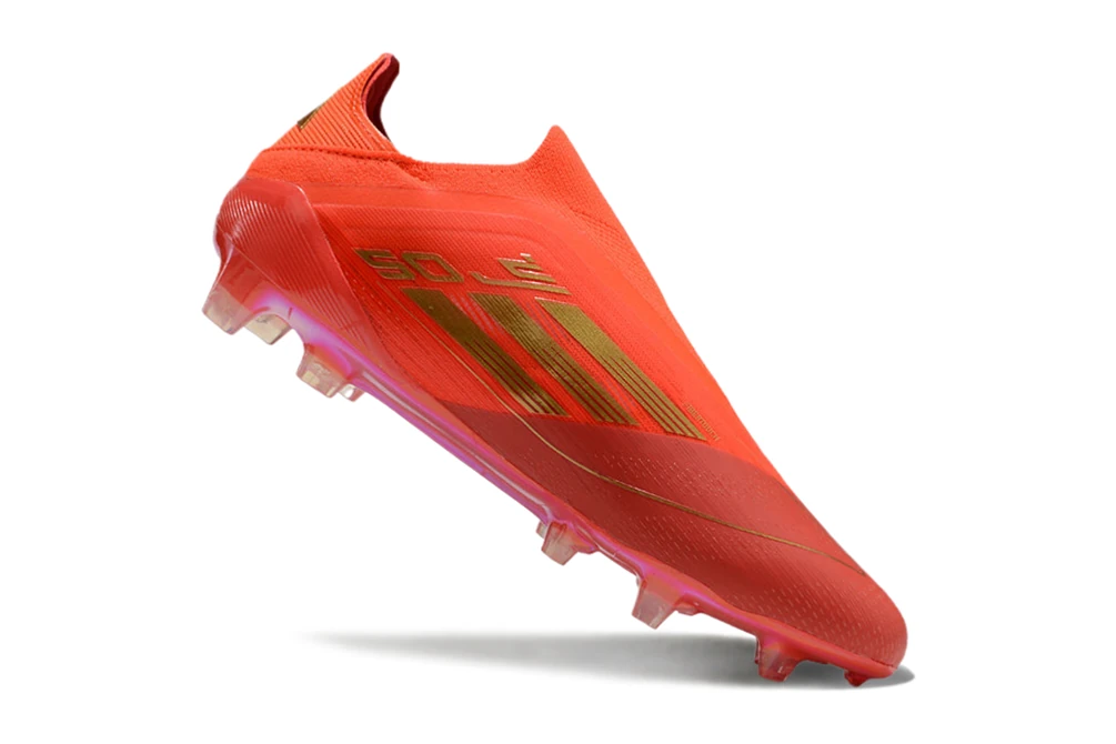 F50 FG Laceless Two Horizons Bright Red Solar Red Gold Metallic FGAF1579 - Imagen 2