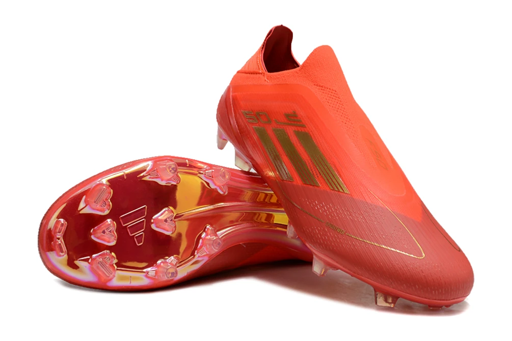 F50 FG Laceless Two Horizons Bright Red Solar Red Gold Metallic FGAF1579 - Imagen 4