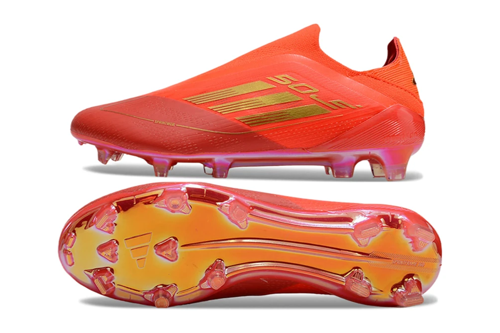 F50 FG Laceless Two Horizons Bright Red Solar Red Gold Metallic FGAF1579 - Imagen 6