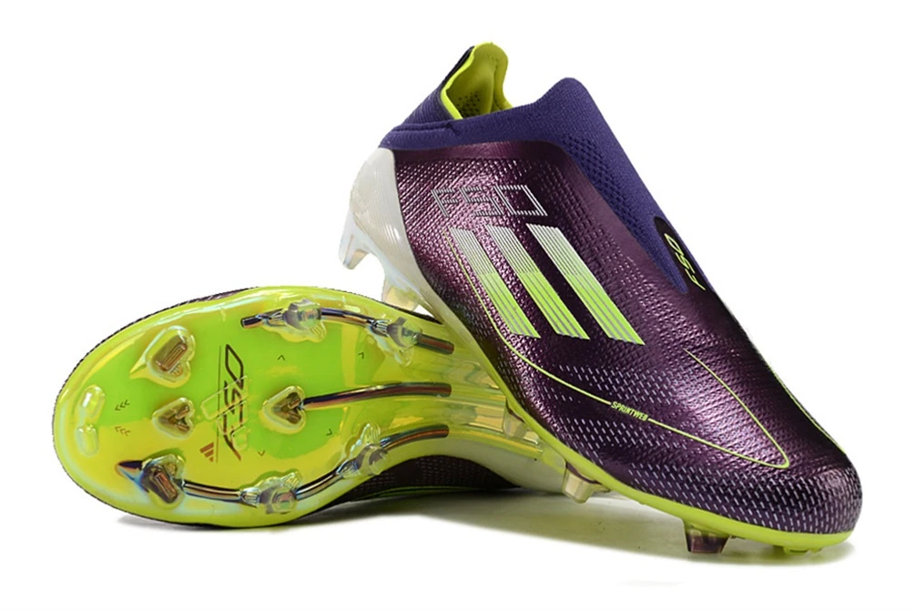 F50 FG Laceless Fast Reborn Messi 2010 Purple Cloud White Lucid Lemon FGAF1593 - Imagen 3