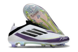 F50 FG Laceless Messi Triunfo Estelar Cloud White Core Black Unity Purple Lucid Lemon FGAF1617