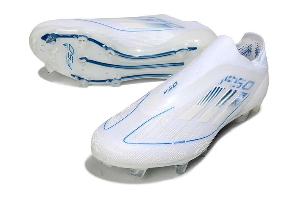 F50 FG Laceless Polar Victory Cloud White Silver Metallic Bright Royal FGAF1633 - Imagen 2