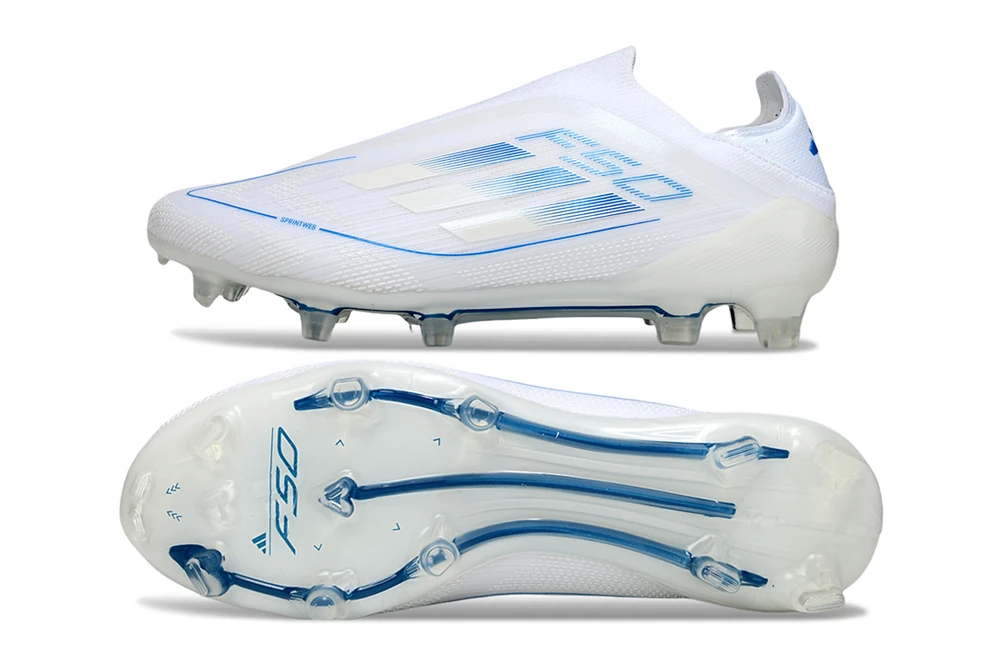 F50 FG Laceless Polar Victory Cloud White Silver Metallic Bright Royal FGAF1633 - Imagen 6