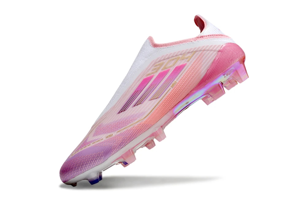 F50 FG Laceless Lamine Yamal LY304 Easy Pink Cloud White Gold Metallic #27mx STAF0027 - Imagen 4