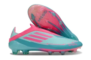 F50 FG Laceless Lionel Messi La Vida Tropical Flash Aqua Lucid Pink Lucid Cyan FGAF1649