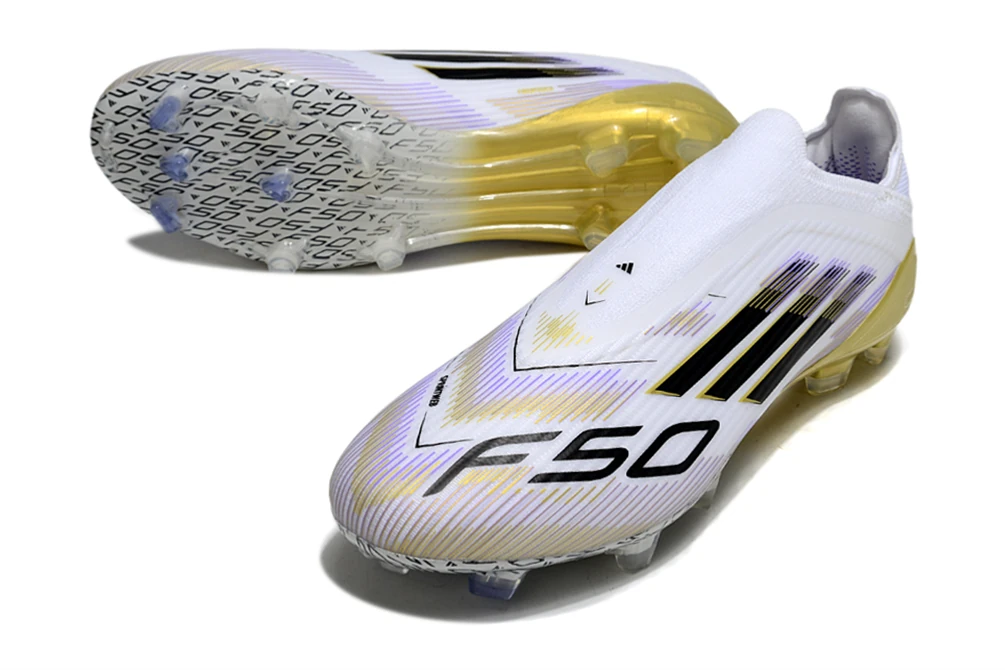 F50 FG Laceless Road to Glory Cloud White Core Black Gold Metallic FGAF1661 - Imagen 2