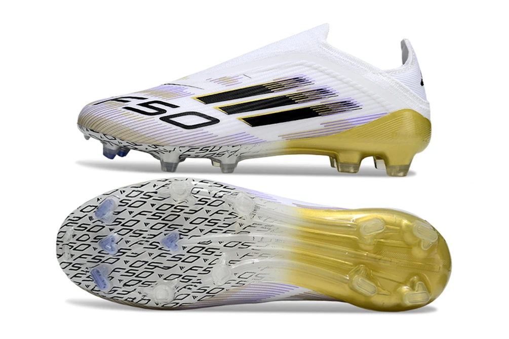 F50 FG Laceless Road to Glory Cloud White Core Black Gold Metallic FGAF1661 - Imagen 7