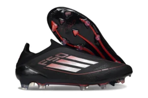 F50 FG Laceless Stealth Victory Core Black Iron Metallic Lucid Red FGAF1665