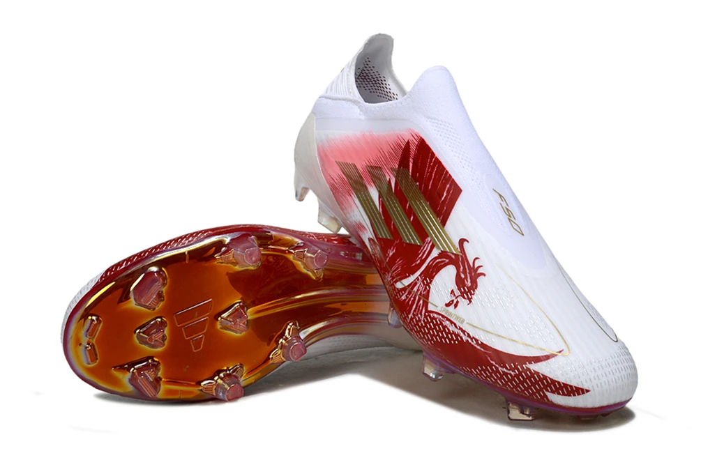 F50 FG Laceless Cloud White Lucid Red Core Black FGAF1669 - Imagen 3