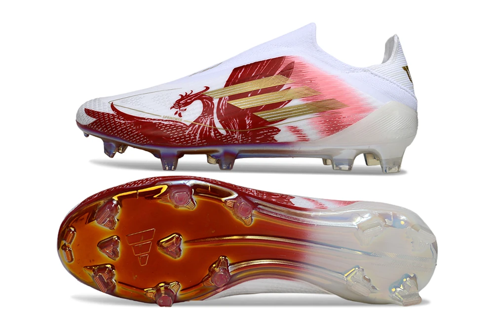 F50 FG Laceless Cloud White Lucid Red Core Black FGAF1669 - Imagen 5