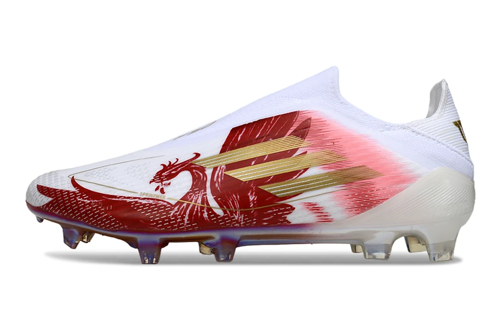 F50 FG Laceless Cloud White Lucid Red Core Black FGAF1669 - Imagen 6