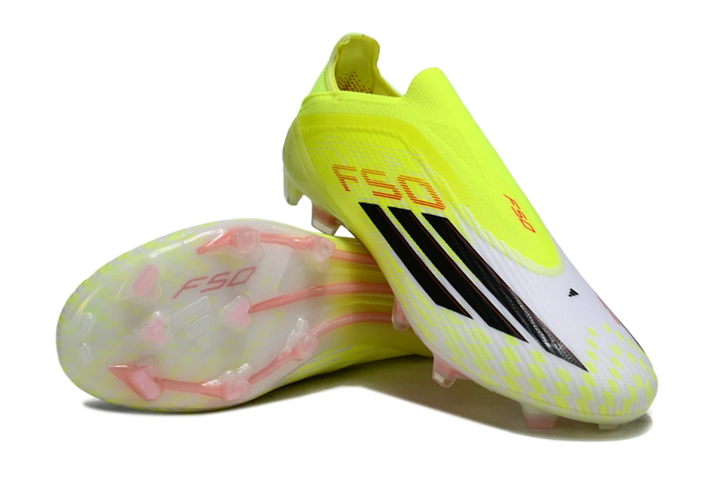 F50 FG Laceless Born For Goals Team Solar Yellow Core Black Lucid Red FGAF1727 - Imagen 5