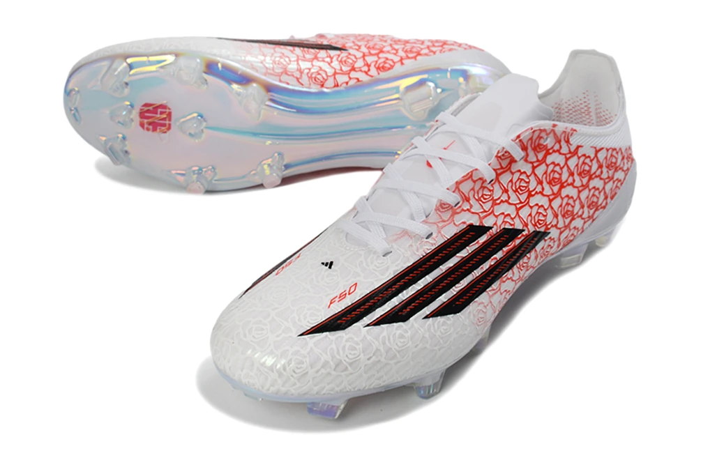 F50 FG Laceless Lamine Yamal Heartbreaker Cloud White Lucid Red Gold Multicolor FGAF1745 - Imagen 2