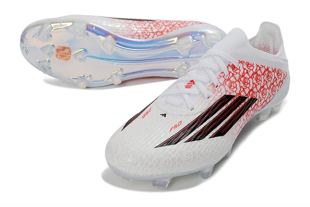 F50 FG Laceless Lamine Yamal Heartbreaker Cloud White Lucid Red Gold Multicolor FGAF1746 - Imagen 2