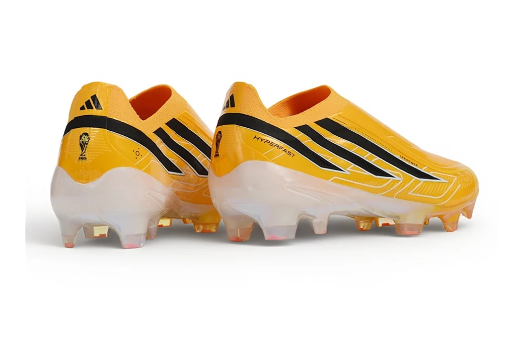 F50 Hyperfast FG Laceless Team Solar Yellow Core Black Gold Metallic FGAF1759 - Imagen 6
