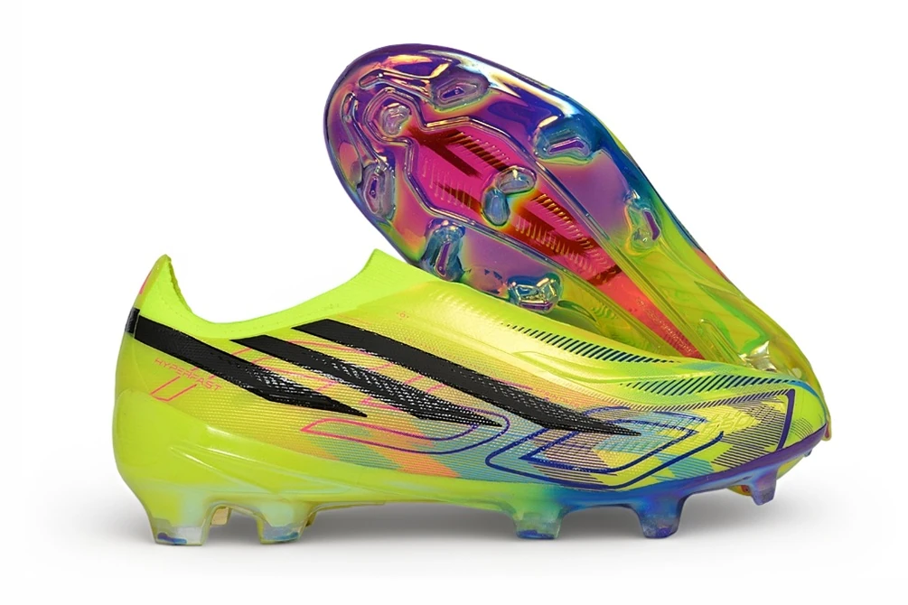 F50 Hyperfast FG Laceless Team Solar Yellow Core Black Lucid Pink FGAF1763