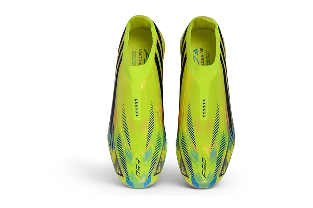 F50 Hyperfast FG Laceless Team Solar Yellow Core Black Lucid Pink FGAF1763 - Imagen 2