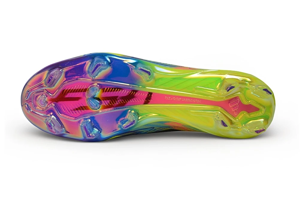 F50 Hyperfast FG Laceless Team Solar Yellow Core Black Lucid Pink FGAF1763 - Imagen 6