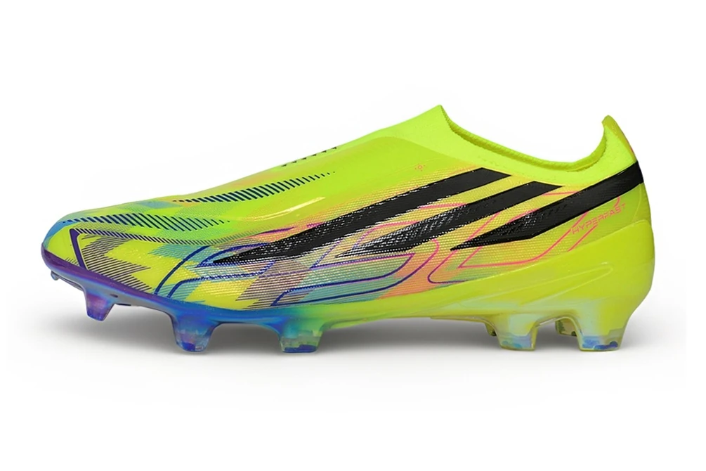 F50 Hyperfast FG Laceless Team Solar Yellow Core Black Lucid Pink FGAF1763 - Imagen 8
