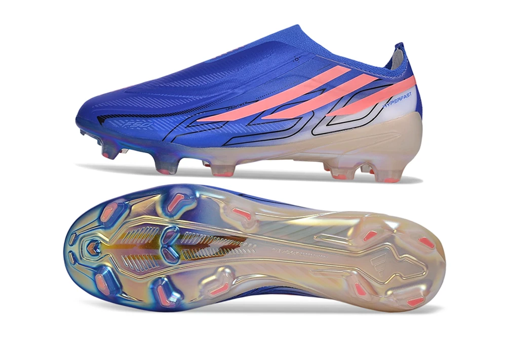 F50 Hyperfast FG Laceless Royal Blue Solar Orange Cloud White FGAF1774 - Imagen 6