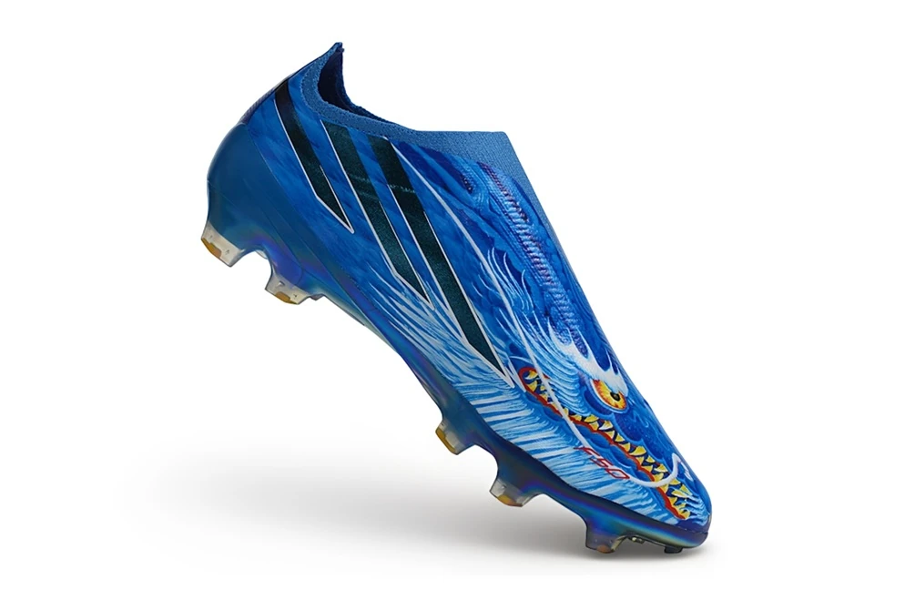 F50 Hyperfast FG Laceless Y-3 Dragon Royal Blue Cloud White Multicolor FGAF1777 - Imagen 2