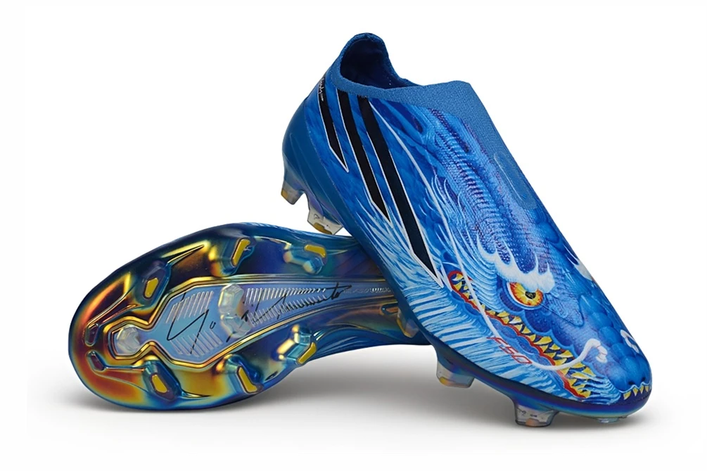 F50 Hyperfast FG Laceless Y-3 Dragon Royal Blue Cloud White Multicolor FGAF1777 - Imagen 4