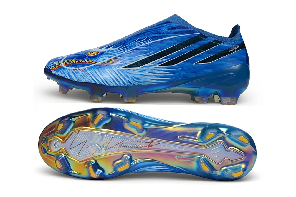 F50 Hyperfast FG Laceless Y-3 Dragon Royal Blue Cloud White Multicolor FGAF1777 - Imagen 6