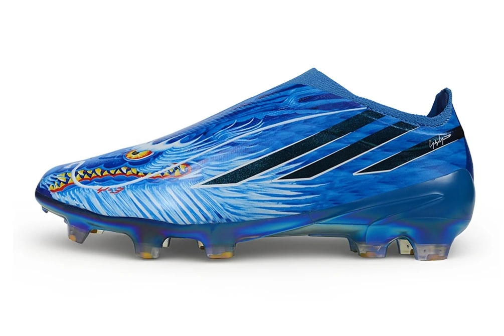 F50 Hyperfast FG Laceless Y-3 Dragon Royal Blue Cloud White Multicolor FGAF1777 - Imagen 7