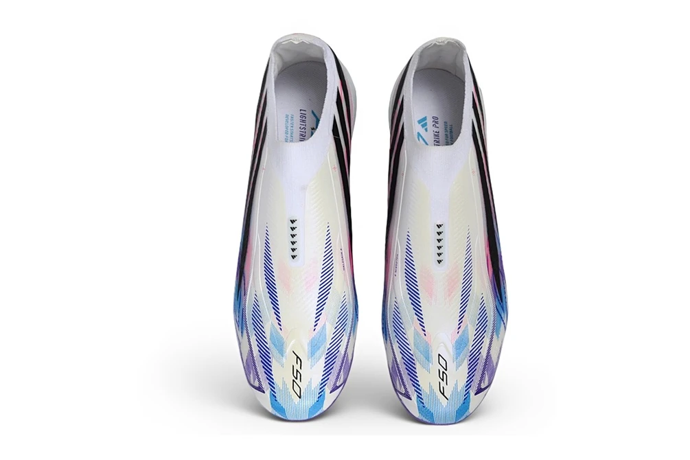 F50 Hyperfast FG Laceless Cloud White Royal Blue Lucid Pink FGAF1791 - Imagen 2