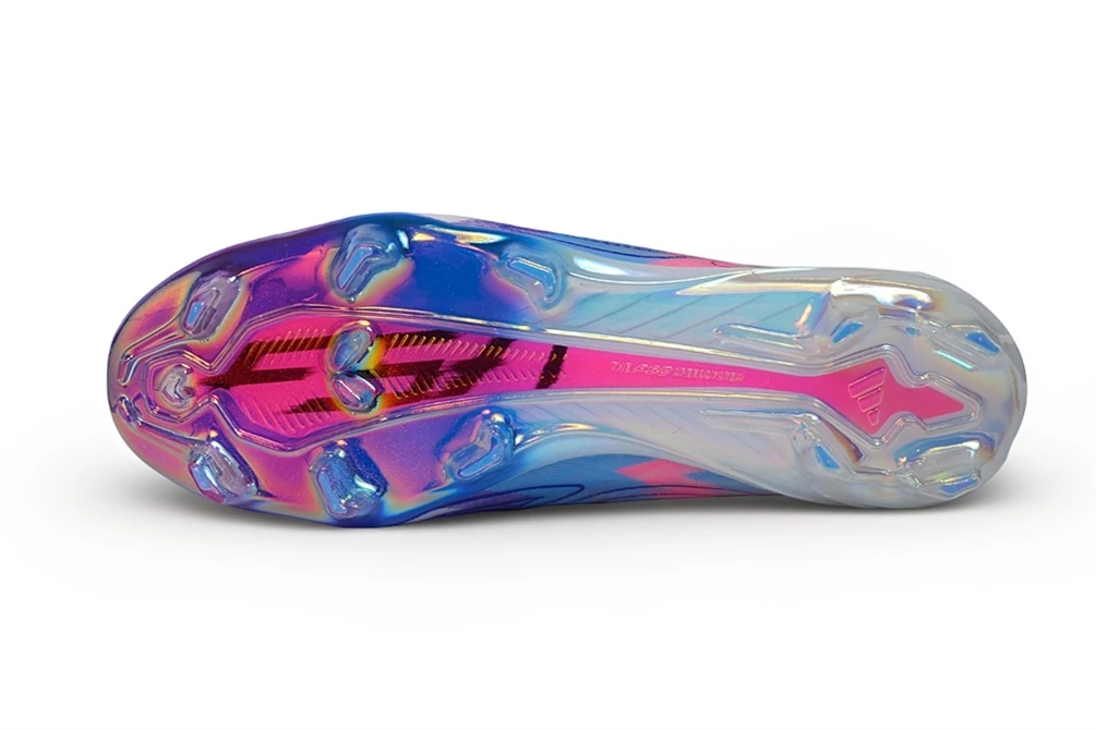 F50 Hyperfast FG Laceless Cloud White Royal Blue Lucid Pink FGAF1791 - Imagen 6