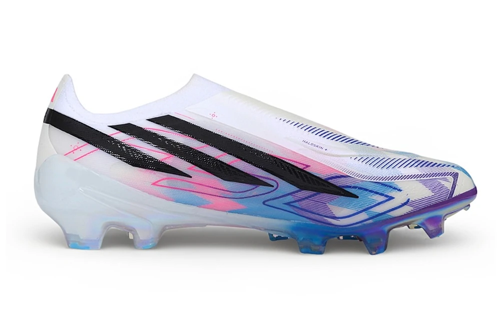 F50 Hyperfast FG Laceless Cloud White Royal Blue Lucid Pink FGAF1791 - Imagen 7