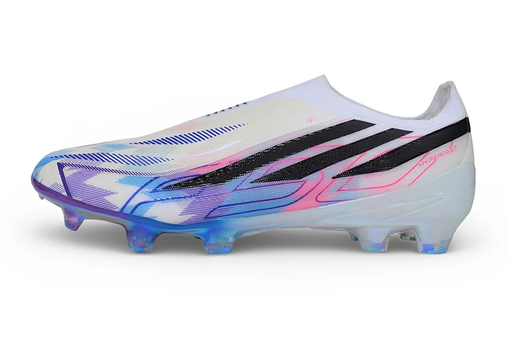 F50 Hyperfast FG Laceless Cloud White Royal Blue Lucid Pink FGAF1791 - Imagen 8