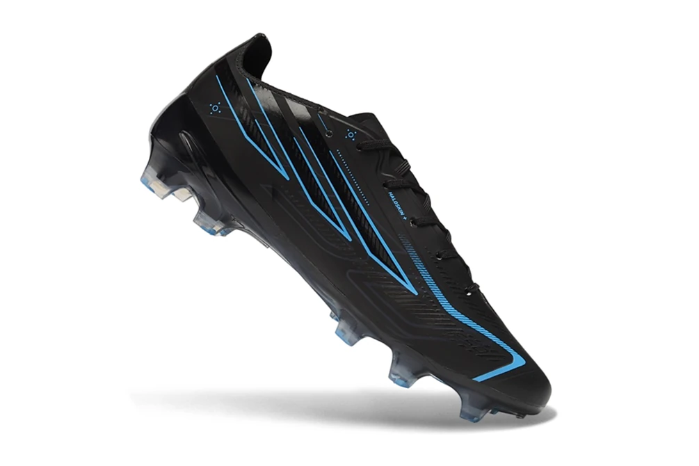F50 Hyperfast FG Laceless Black Pack Core Black Core Black Lucid Ray Blue FGAF1793 - Imagen 3