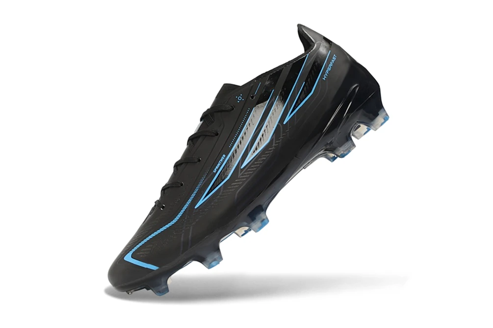 F50 Hyperfast FG Laceless Black Pack Core Black Core Black Lucid Ray Blue FGAF1793 - Imagen 4