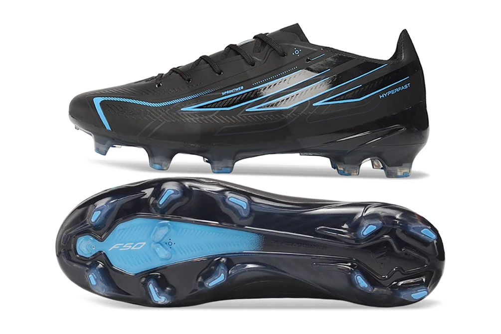 F50 Hyperfast FG Laceless Black Pack Core Black Core Black Lucid Ray Blue FGAF1793 - Imagen 7