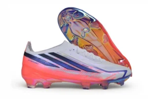 F50 Hyperfast FG Laceless Chaos vs Control Footwear White Solar Purple Solar Turbo FGAF1814