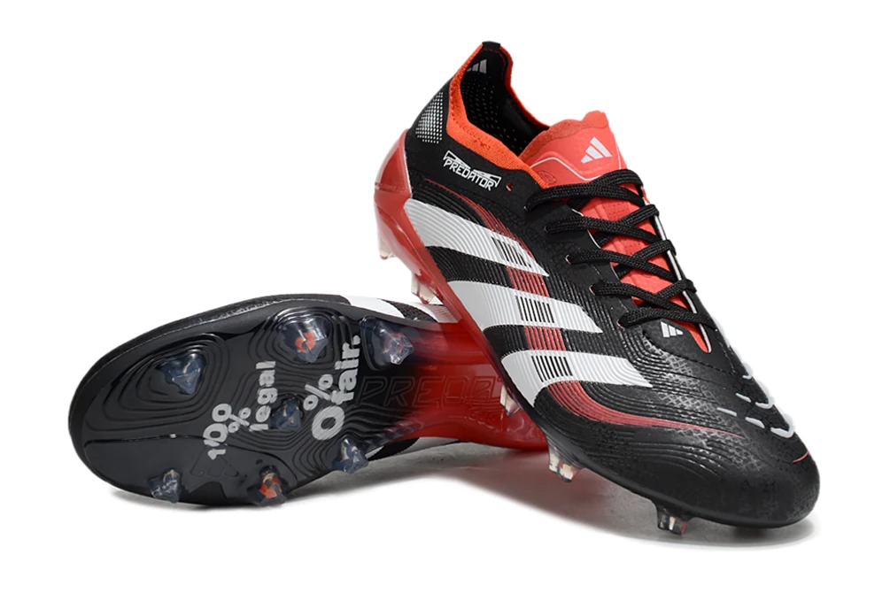 Predator 25 FG Predator Moments Core Black Footwear White Vivid Red FGAP1248 - Imagen 3