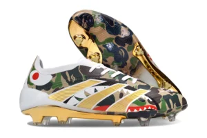 Predator 25 FG BAPE Hemp Gold Metallic Footwear White FGAP1297