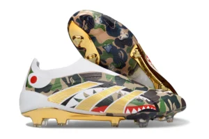 Predator 25 FG BAPE Hemp Gold Metallic Footwear White FGAP1299