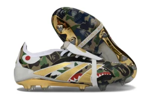 Predator 25 FG BAPE Hemp Gold Metallic Footwear White FGAP1337