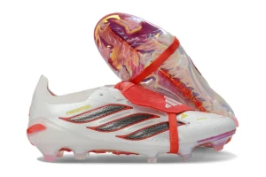 Predator 26 FG Footwear White Silver Lucid Red FGAP1413