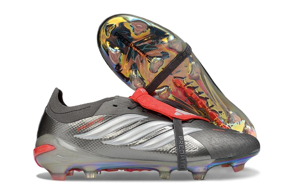 Predator 26 FG Finishers Steel Iron Metallic Footwear White Lucid Red FGAP1449