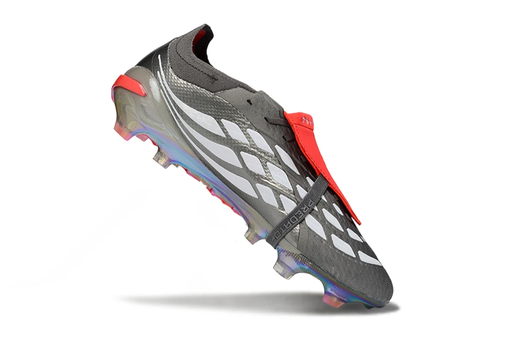 Predator 26 FG Finishers Steel Iron Metallic Footwear White Lucid Red FGAP1449 - Imagen 2