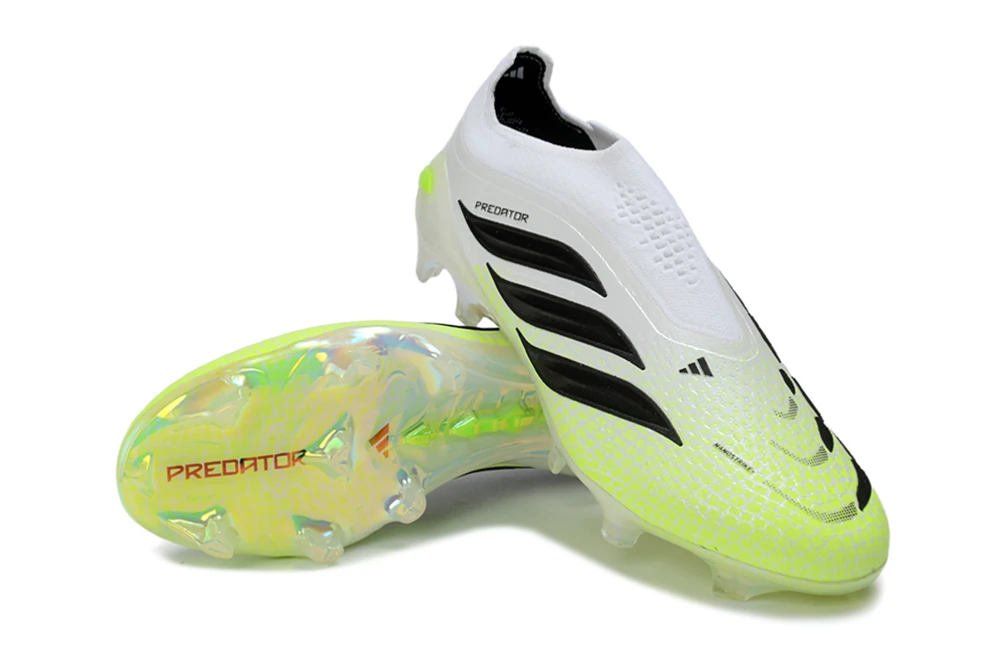 Predator 26 FG Footwear White Solar Yellow Core Black FGAP1486 - Imagen 4