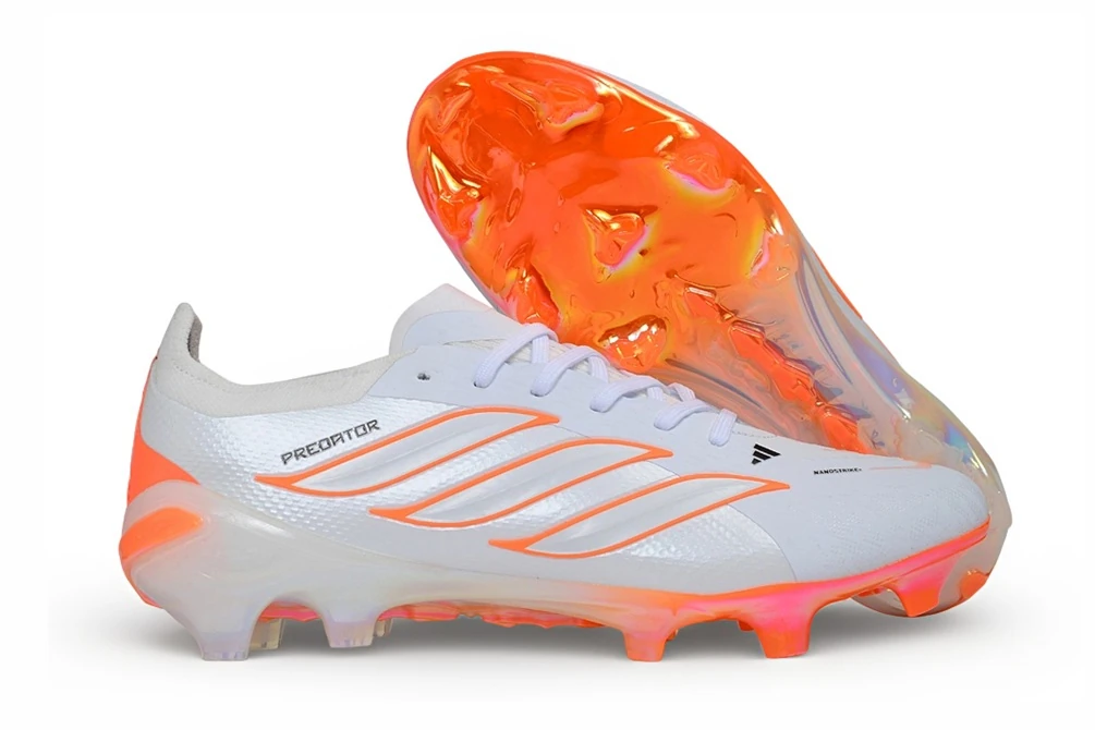 Predator 26 FG Footwear White Solar Orange FGAP1521